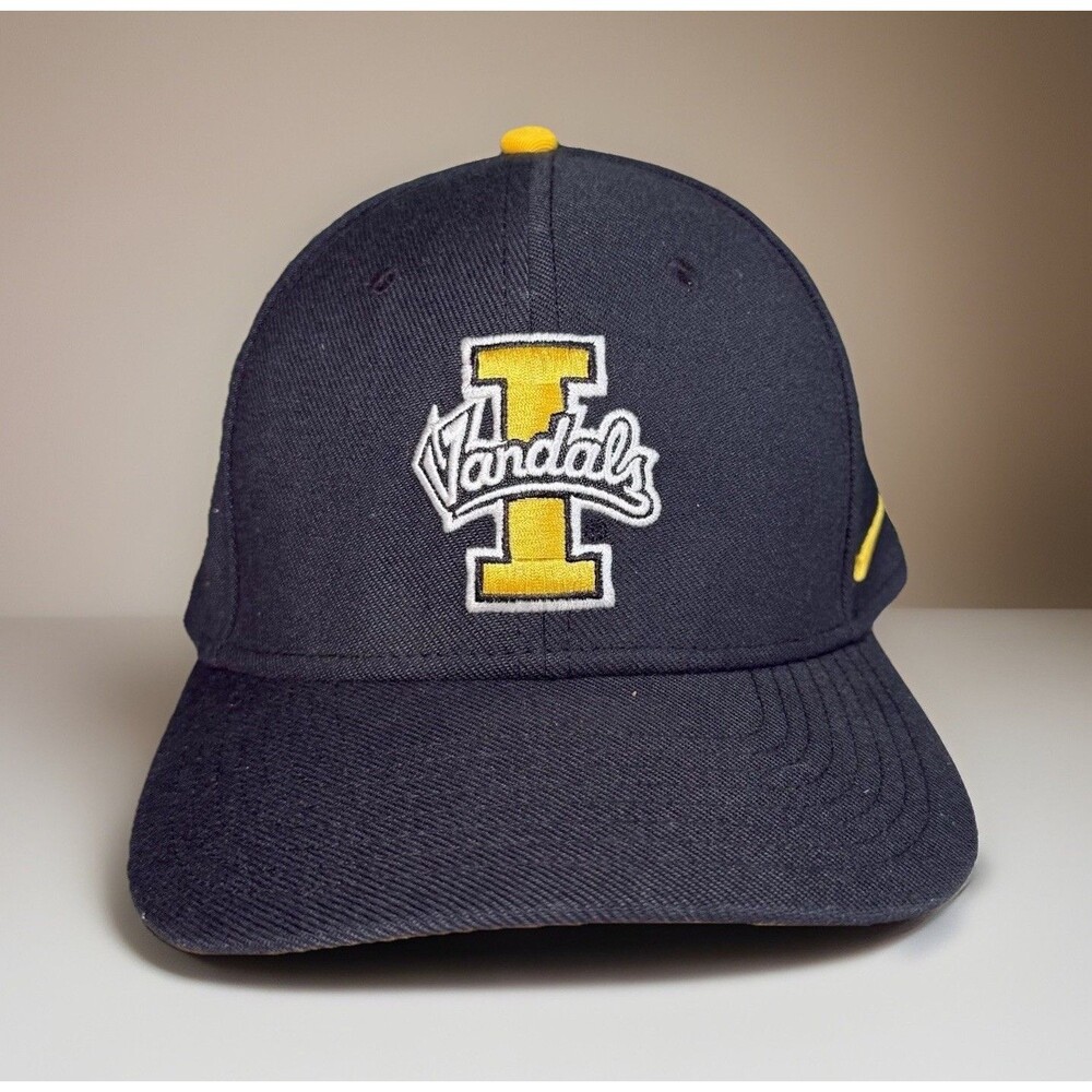 Nike University Of Idaho Vandals Hat Black Fitted Rise Cap Men’s Sz Medium/Large